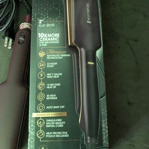 Ceramic straightener and curling iron